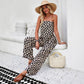 Fashionable Tube Top And Pants Set With A Stylish Print