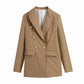 Pure Color Slim Casual Long-sleeved Slimming Blazer