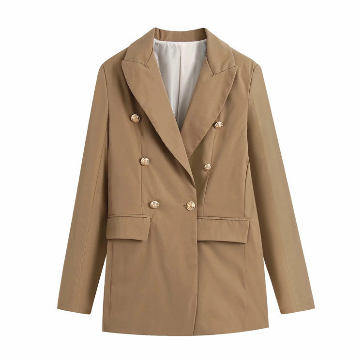 Pure Color Slim Casual Long-sleeved Slimming Blazer