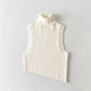 New European and American slim-fitting high-neck thick knitted T-shirt