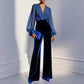 Velvet Jumpsuit With An Elegant Sophisticated Vibe