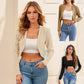 Short Coat Casual Slim Fit High Waist Suit Fashionable Top