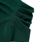Solid Color Puff Sleeve V-neck Slim-fitting New Women's Shirt