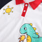 Summer Boys' Denim Short-sleeved Overalls Suit
