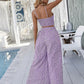 Summer Casual Floral Short Sleeve Holiday Suit