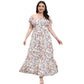 Nouvelle robe fleurie grande taille