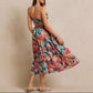 Womens Slimming Tropical Print Bodycon Dress
