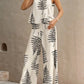Women's Digital Printing Jerkin Trousers