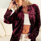 Women's Fashion Long Sleeve Polo Collar Solid Color Loose Shirt