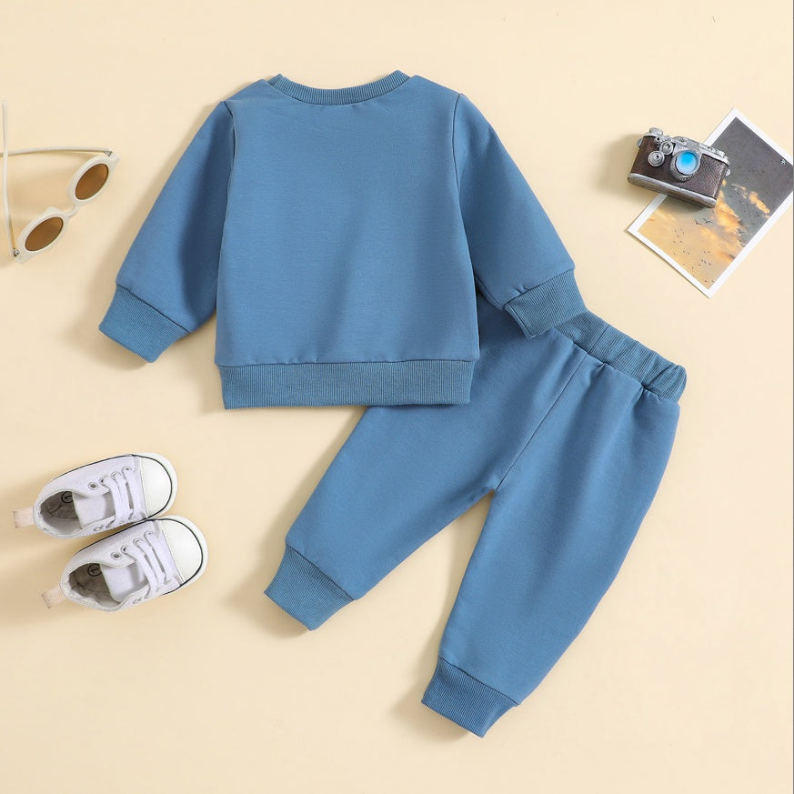 Baby Boys And Girls Leisure Pajamas Sweater Suit