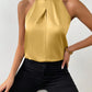 Women's Satin Halter Sleeveless Vest