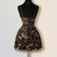 Sexy Strap Print Dark Gothic Style Loose Dress