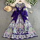 Ethnic-style High-end Elegant Vintage-style Printed Dress