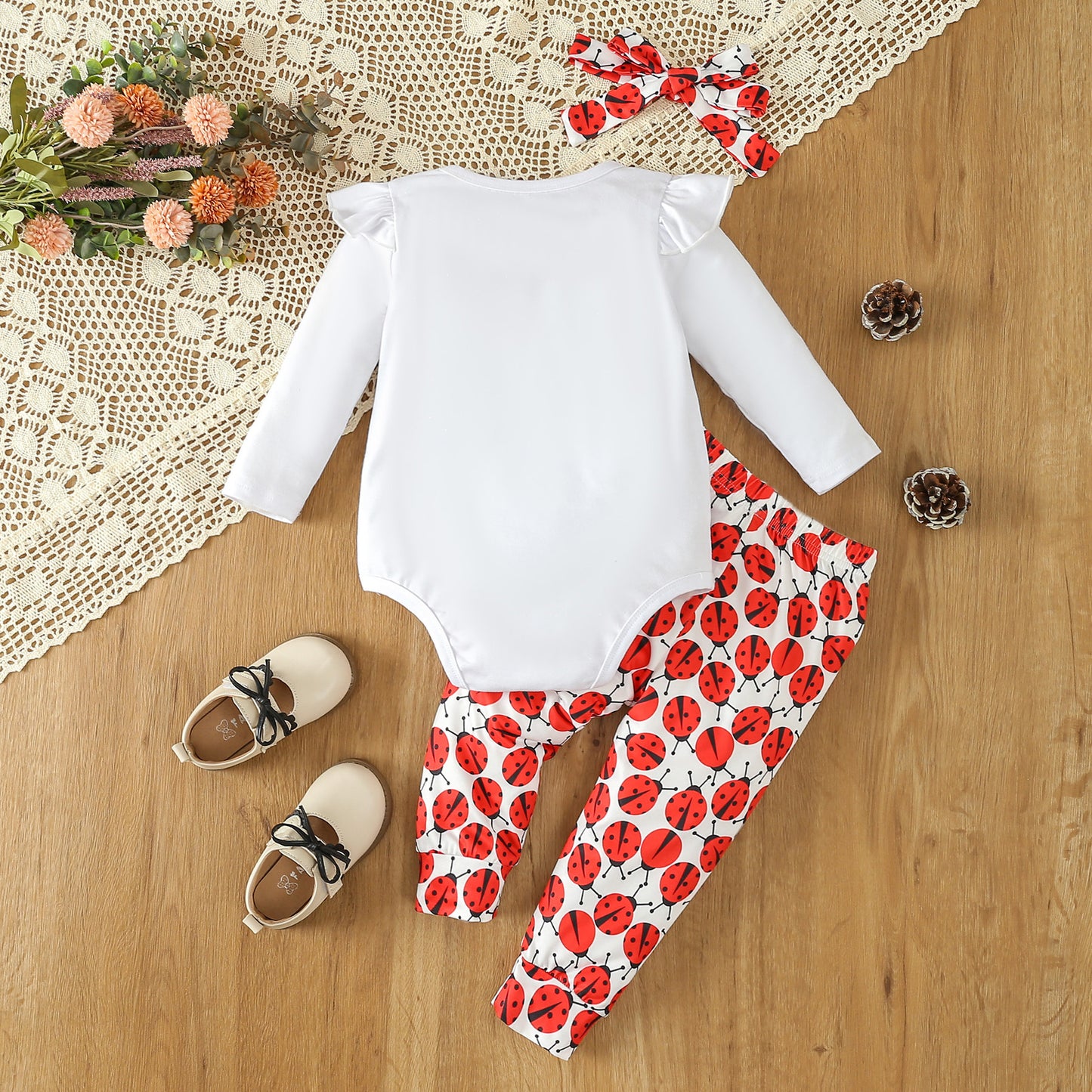 Infant Toddler Long Sleeve Bowknot Two-piece Set