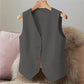 Slim Fit Sleeveless Short Waistcoat Jacket