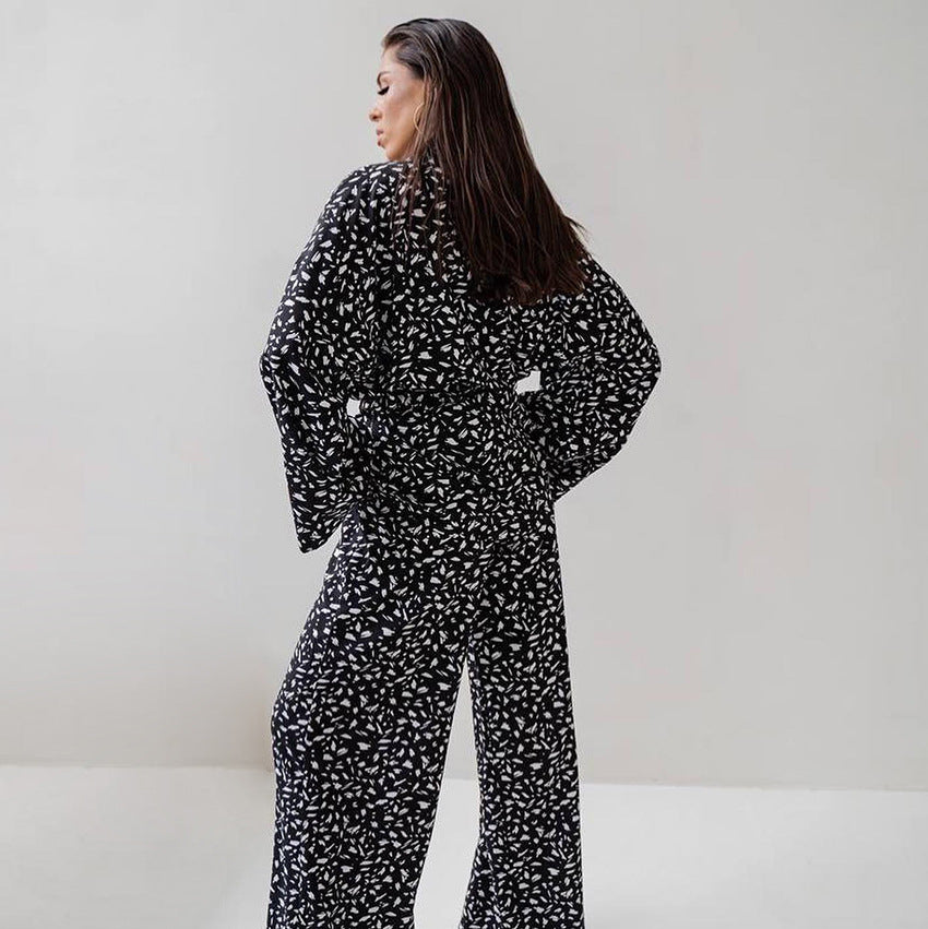 Printed Autumn Long-sleeved Trousers