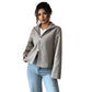 Solid Color Long Sleeve Jacket Coat Women's Clothing