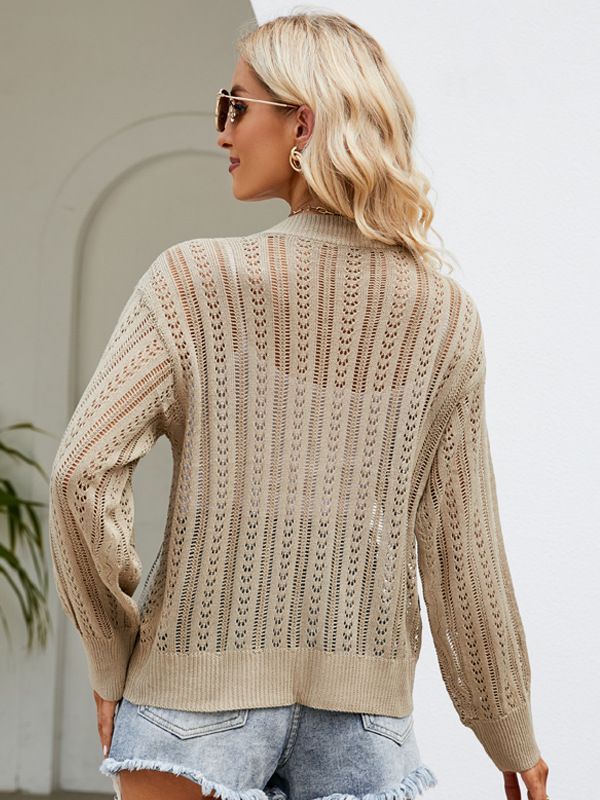 Cardigan élégant à découpes