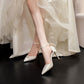 Satin White Wedding Shoes Plus Size