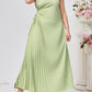 One Shoulder Waist Hollow Dress