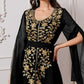 Women's Fashion Embroidery Applique Super Long Sleeve Dress