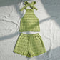Vacation Style Sling Top Beach Short Suit