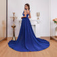Tube Top Sequins Split Expansion Skirt Dress