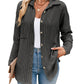 Striped Contrast Color Pocket Long Sleeve Shirt
