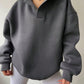 Women's Solid Color Hoodies Long Sleeve Hooded Solid Color Loose Sweater