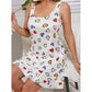Women's Heart Printing Non-slip Nightdress