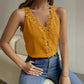 Women's Solid Color Lace Stitching Vest