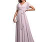 V-neck Chiffon Dress Women