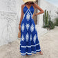 Printed Loose-fitting Figure-flattering Midi Dress