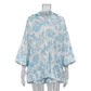 Women's Casual Wear Loose Long Shirt High Waist Shorts With Belt Two-piece Set