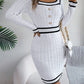Women's Long-sleeved Sweater Hip Skirt