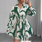 European And American-style Fashionable Collar-lined Dress