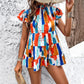 Women's Temperament Leisure Vacation Printed Short-sleeved Top