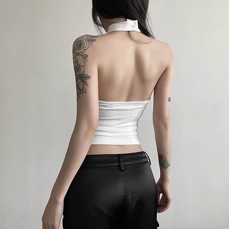 Slim Street Fashion Halter Backless Underwaist Women