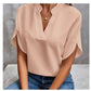 V-neck Graceful And Fashionable Off-the-shoulder Sleeves Women's Top