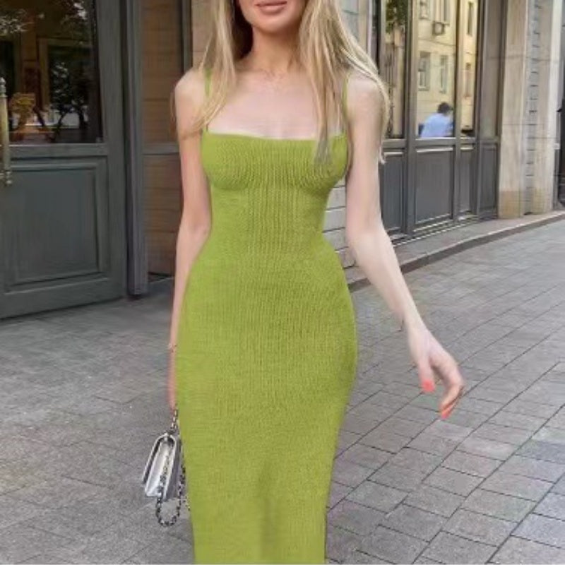 New Women's Summer Bare Back Tied Dress