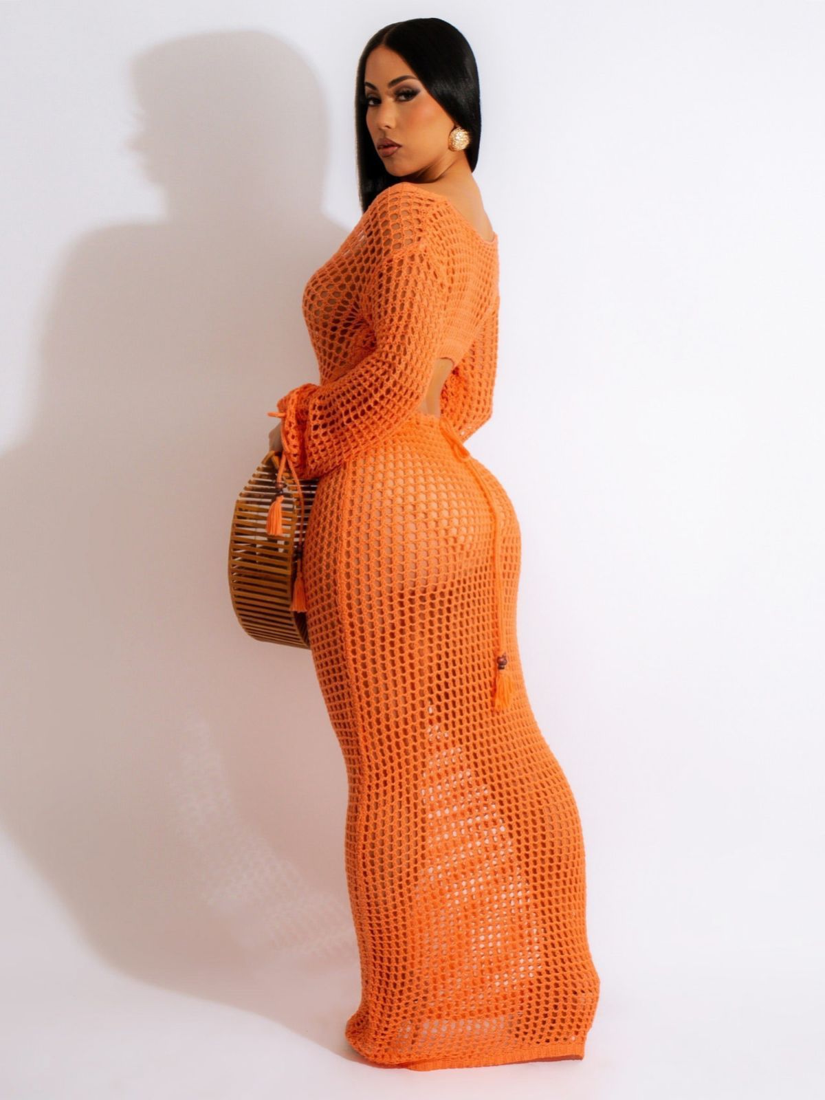 Robe en tricot découpée pour femme, chemisier de plage d'été