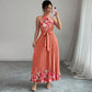 Women's Fashionable Printed Pleated Dress
