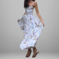 Elegant, Flowy Slip Dress With A Chic Print