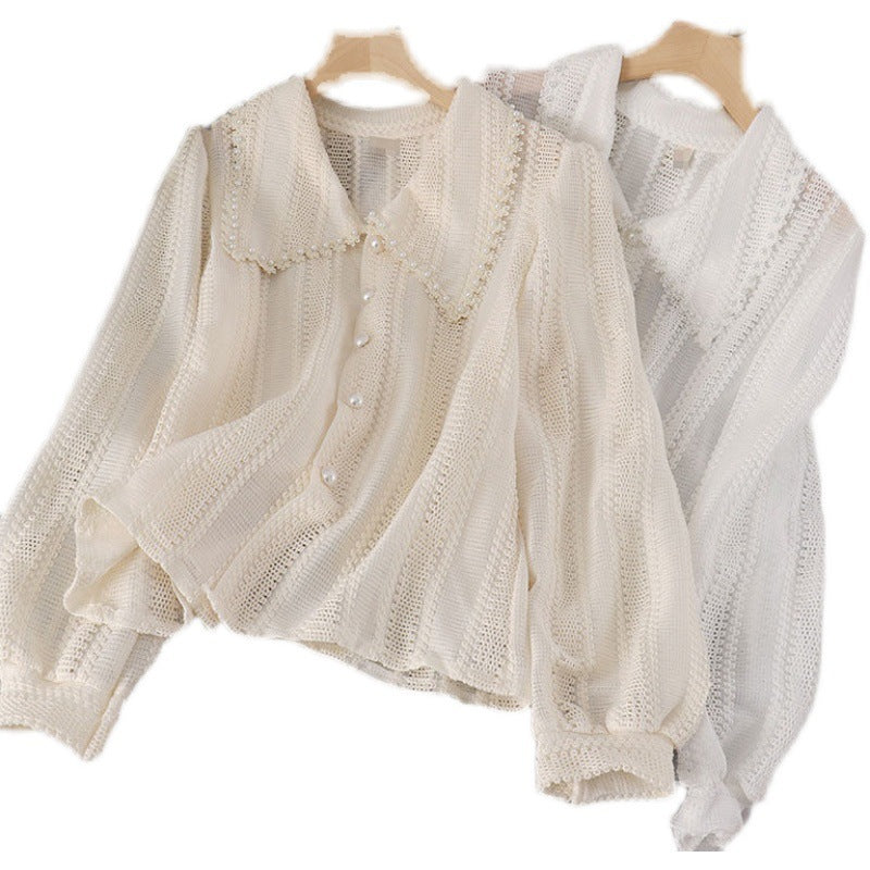 Fashion Doll Collar White Shirt