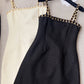Woven Waist Slim Suspender Dress