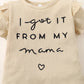 Girls' New Letter Sunken Stripe Two-piece Set