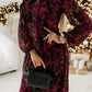 Long Sleeve Bowknot Waist-tight Dress Women