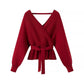 Fashion Pullover Women's V-neck Sweater