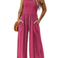 Simple High Waist Knitted One-piece Trousers