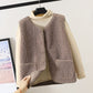 Gilet en peluche polyvalent pour l'automne et l'hiver
